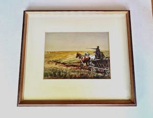 Alfred Weczerzick - (1864-1952) - Landarbeiders met Paard en wagen kopen? Bied vanaf 10!
