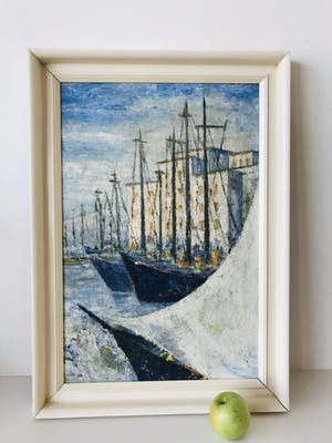 Niet of onleesbaar gesigneerd - Havengezicht kopen? Bied vanaf 10!