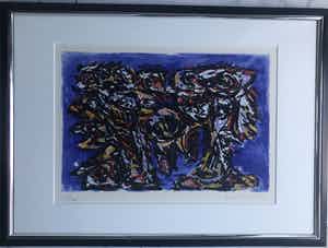 Theo Wolvecamp - Abstracte voorstelling verkocht voor € 275!