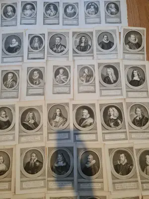 Isaac Tirion - Grote collectie 66 originele antieke portretten, ca. 1750, o.a. Joan de Witt kopen? Bied vanaf 200!