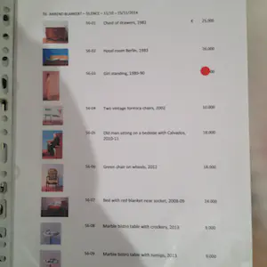 Barend Blankert - Tafel voor gestreept behang kopen? Bied vanaf 900!