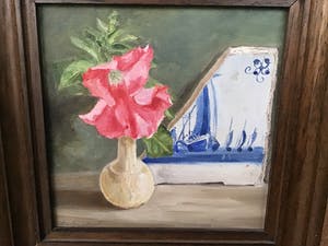 Niet of onleesbaar gesigneerd - ‘T rode bloempje kopen? Bied vanaf 1!