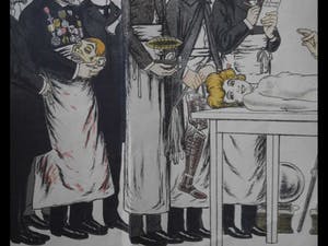 Niet of onleesbaar gesigneerd - karikaturen van artsen van de Medische Faculteit in Parijs. kopen? Bied vanaf 1!