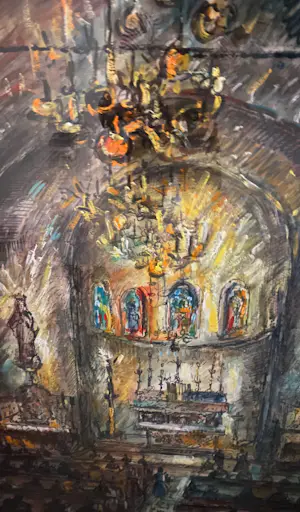 Jan Makkes - Kerkinterieur kopen? Bied vanaf 50!