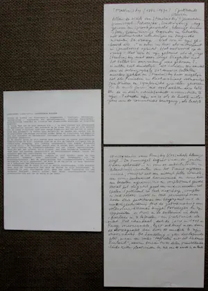 Corneille - tekening + gem. techniek + foto + handgeschreven teksten: Gustav Mahler - 1993 kopen? Bied vanaf 1495!