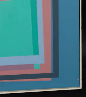 Eefje Bettman - Acryl op doek, Abstract-geometrische voorstelling - Ingelijst kopen? Bied vanaf 50!