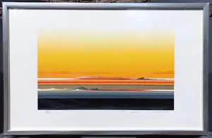 Tetsuro Sawada - Landscape, zeefdruk (netjes ingelijst) kopen? Bied vanaf 20!