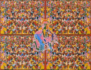 Henk van der Vet - Zeefdruk, Zonder titel - Ingelijst kopen? Bied vanaf 35!