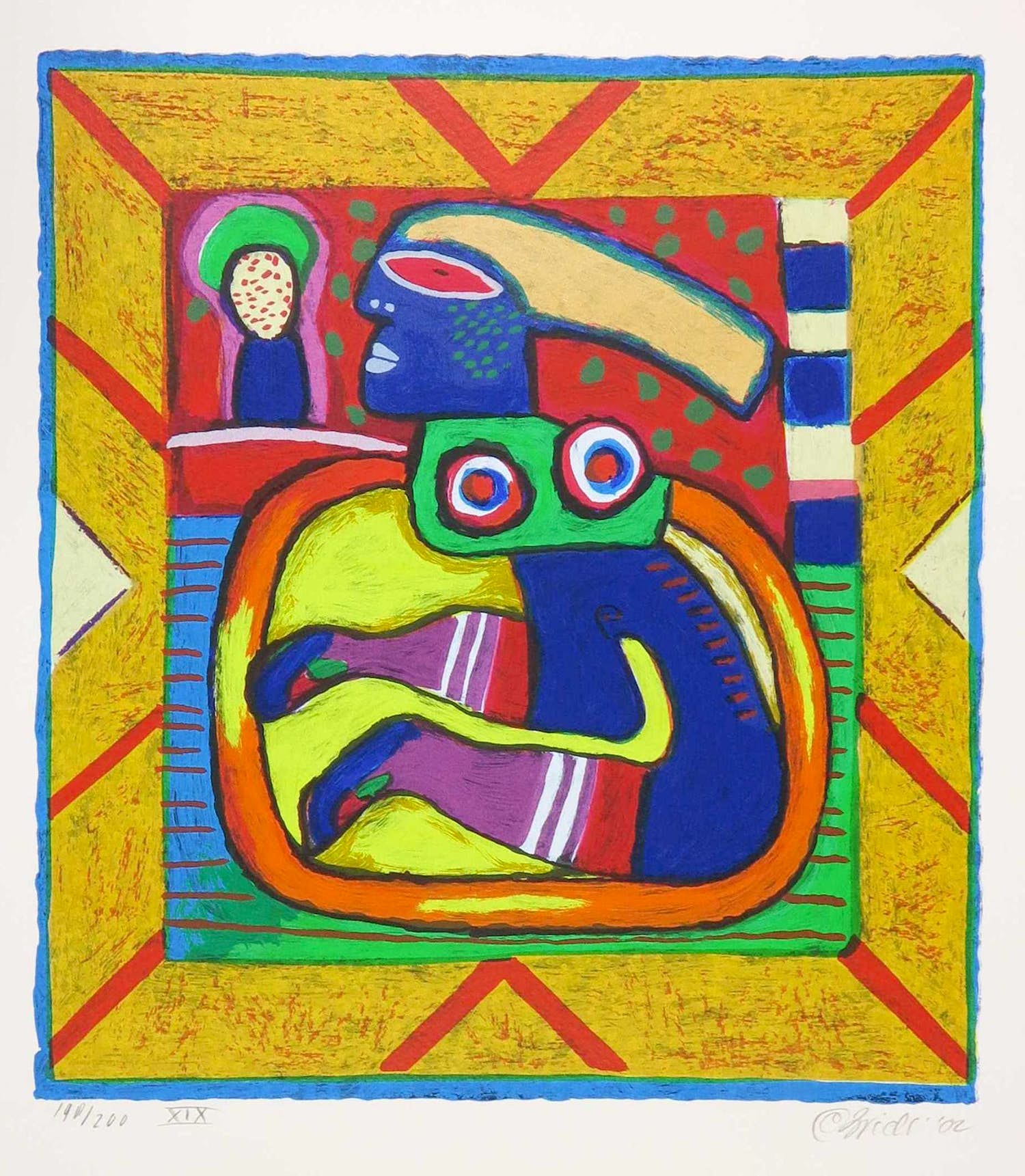 Clemens Briels - Zeefdruk, Zonder titel verkocht voor € 1!