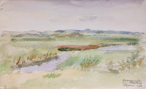 Han Krug - Aquarel - ROCKANJE QUACKJESWATER 1946 kopen? Bied vanaf 30!