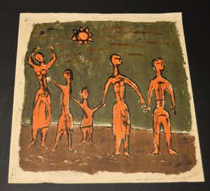 Klaas Gubbels - Zonder titel. { Unica uit 1965! } verkocht voor € 475!