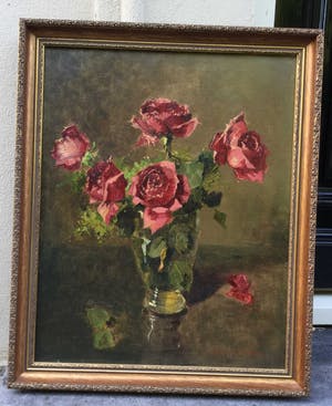 Henri van Os-Delhez - C3892-1 - Stilleven met rozen kopen? Bied vanaf 250!