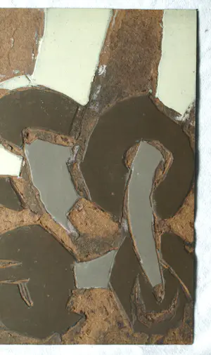 Fon Klement - 4 beschilderde hardboard platen, gebruikt als drukplaten voor de drukpers kopen? Bied vanaf 1!