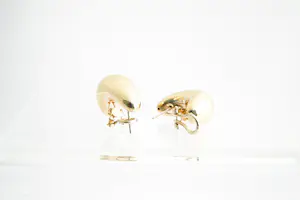 86- Paar grote 18 krt roségouden niervormige oorclips - glad afgewerkt kopen? Bied vanaf 260!