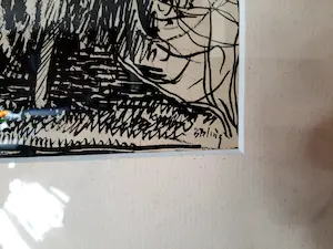 Herman Bieling - Inkttekening Ruïne Marrakech Marokko kopen? Bied vanaf 75!