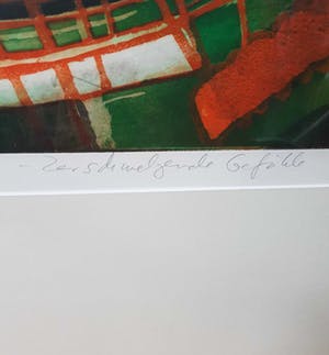 Willibrord Haas - "Zehrschwelte gefallte". Bijzondere grote ets op geschept papier. kopen? Bied vanaf 1!