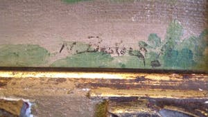 Niet of onleesbaar gesigneerd - N.Bast...?? - Eind 19e eeuw - Boslandschap kopen? Bied vanaf 1!