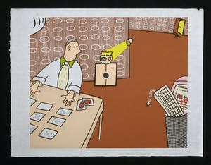 Arjenne Fakkel - Houtsnede, De Zaak kopen? Bied vanaf 1!