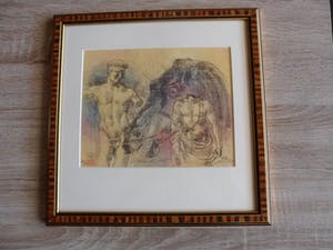 Enric Adsera Riba - 2 Etsen , Titel. Historia del site. mooi ingelijst kopen? Bied vanaf 45!