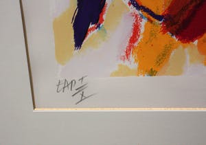 Jan Cremer - Grote zeefdruk van kleurrijk tulpenveld '98 kopen? Bied vanaf 375!