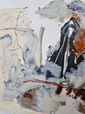 Ron Gennisse - Grote abstract-expressionistische Litho "bedekking" - zeer kleine oplage (6) kopen? Bied vanaf 37!