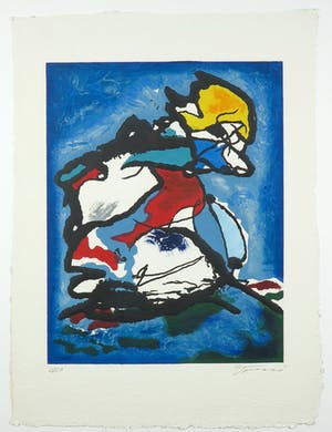 Jan Tormi - Carborundum op geschept papier, Zonder titel - Ingelijst kopen? Bied vanaf 35!