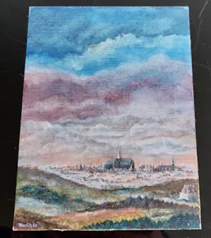 Machteld Hooyen - Haarlem in surrealistisch landschap kopen? Bied vanaf 35!