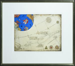 Gea Karhof - Ets, Strangers in paradise - Ingelijst kopen? Bied vanaf 60!