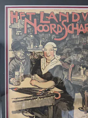 Jan Sluijters - Litho. Het Land van Noord Schcharwoude. kopen? Bied vanaf 20!