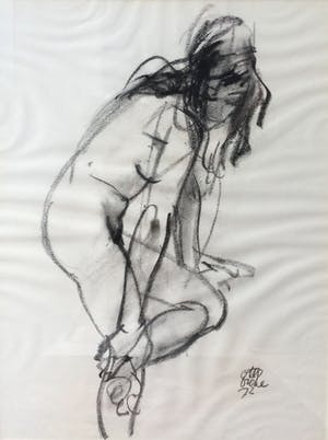 Otto Dicke - C4724-8 - Naaktmodeltekening kopen? Bied vanaf 100!