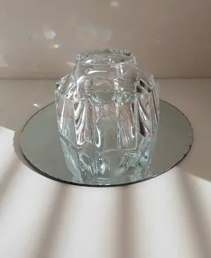 Orrefors - zware kristallen schaal, Lars Hellsten kopen? Bied vanaf 39!