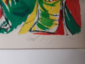 Carl-Henning Pedersen - litho: Sprookje van Andersen, gesigneerd en ingelijst kaufen? Bieten Sie von 300!