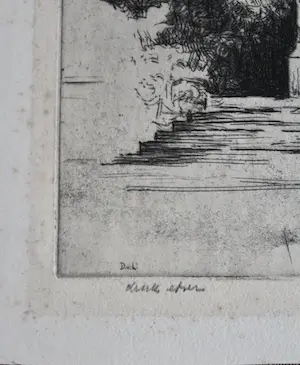 Dick van Luijn - Ets Ruiterbeeld kopen? Bied vanaf 25!