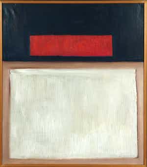 Paul Maas - Olieverf op doek, Compositie - Ingelijst verkocht voor € 300!