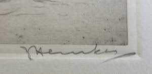 Johan Hemkes - Wintergezicht met schaatsers op het ijs. kopen? Bied vanaf 25!