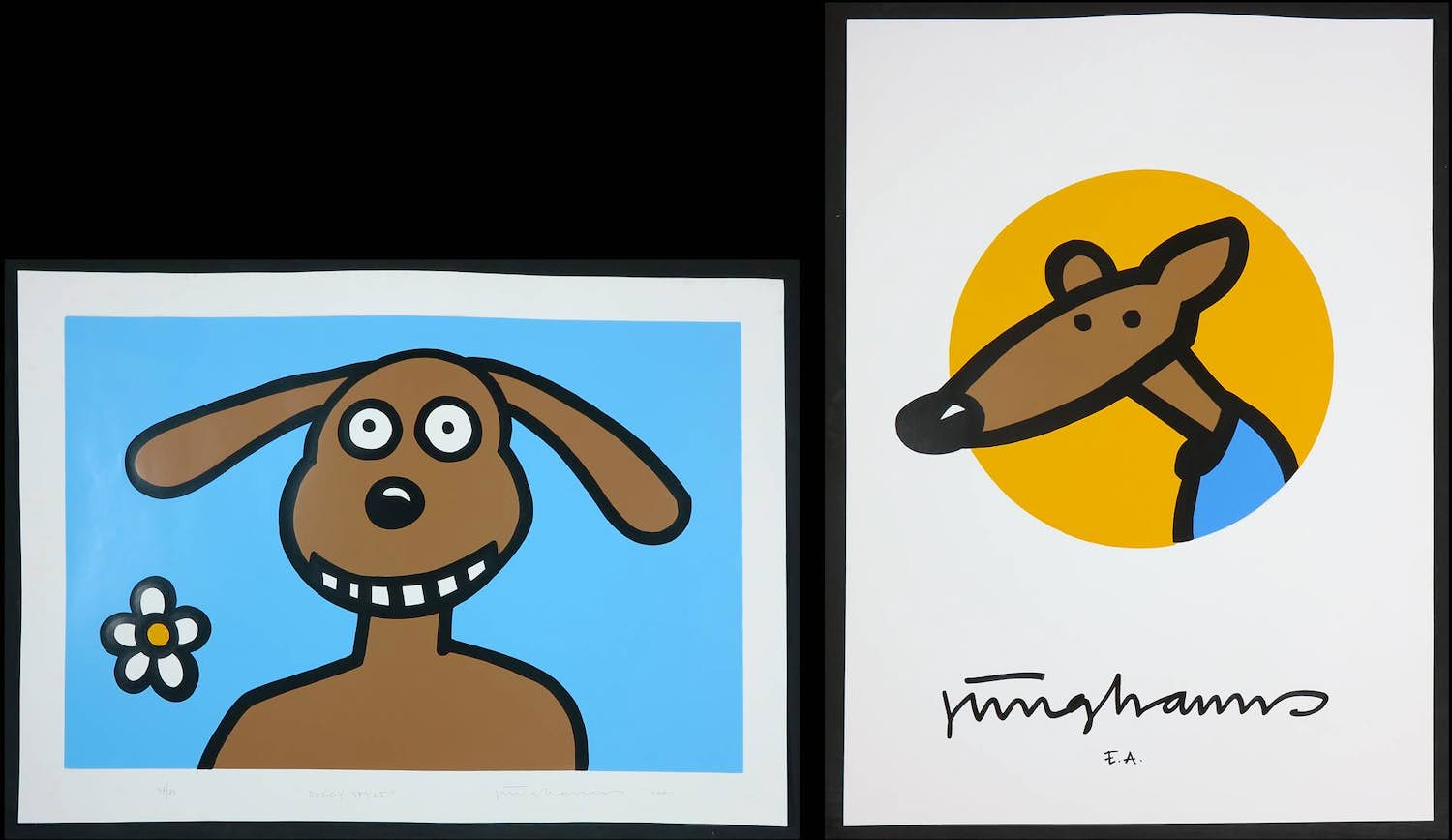 Christian Junghanns - 2 x Siebdruck, Doggy-Style verkocht voor € 40!