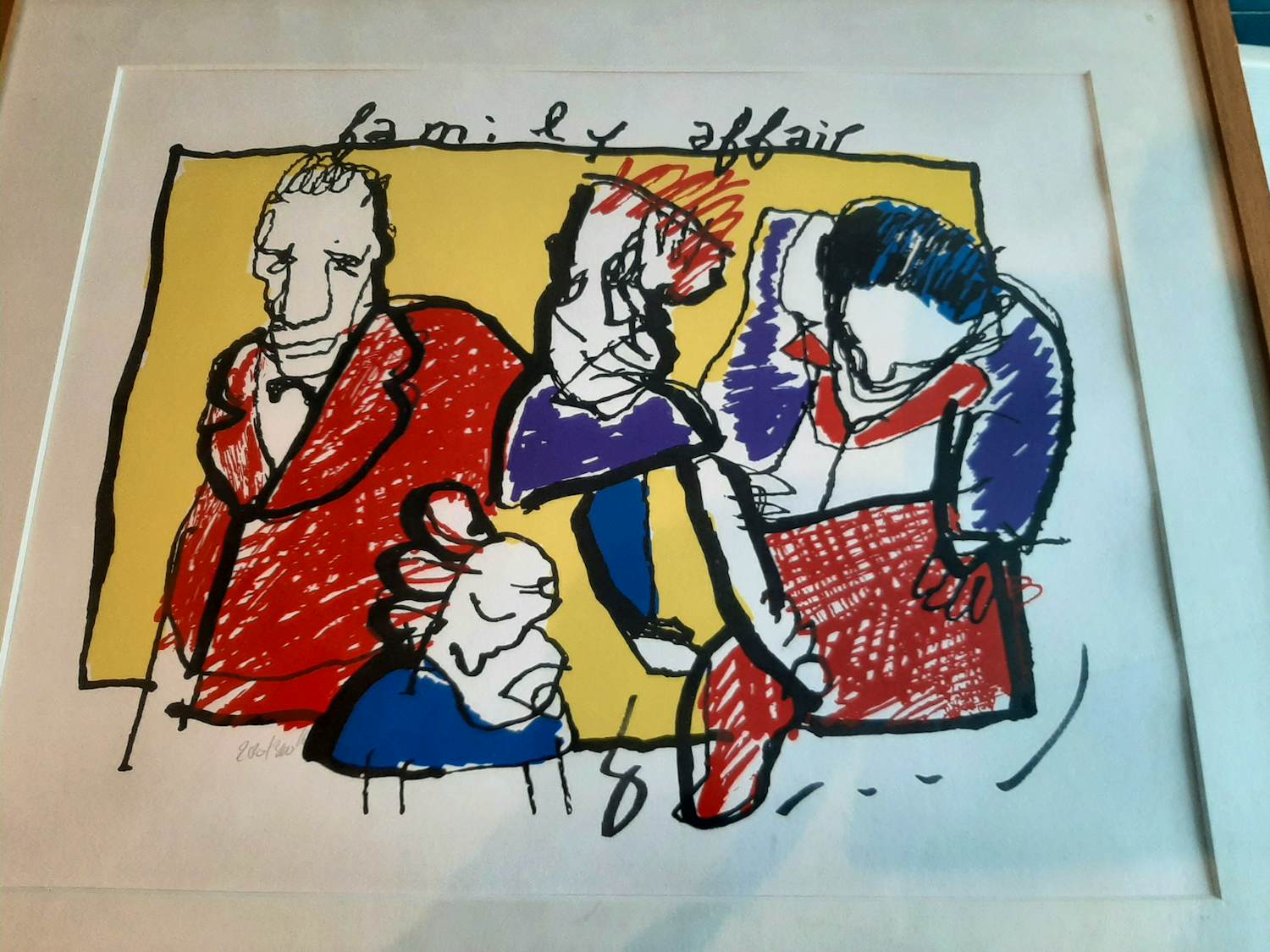 Herman Brood - Kleurenzeefdruk FAMILY AFFAIR Hand gesigneerd kopen? Bied vanaf 300!