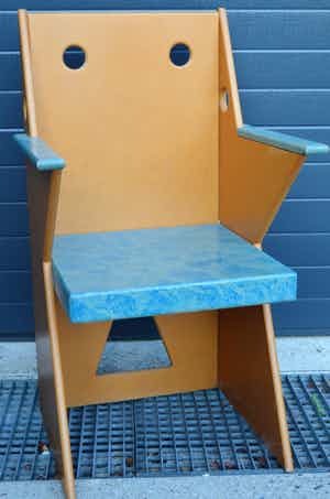 Niet of onleesbaar gesigneerd - Design stoel. verkocht voor € 1!