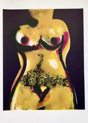 Herman Brood - Torso - Originele Handgesigneerde Zeefdruk verkocht voor € 1!