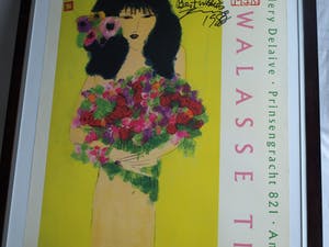 Walasse Ting - Gesigneerd affiche Gallery Delaive , I bought these Flowers on the Market - 1988 kopen? Bied vanaf 50!