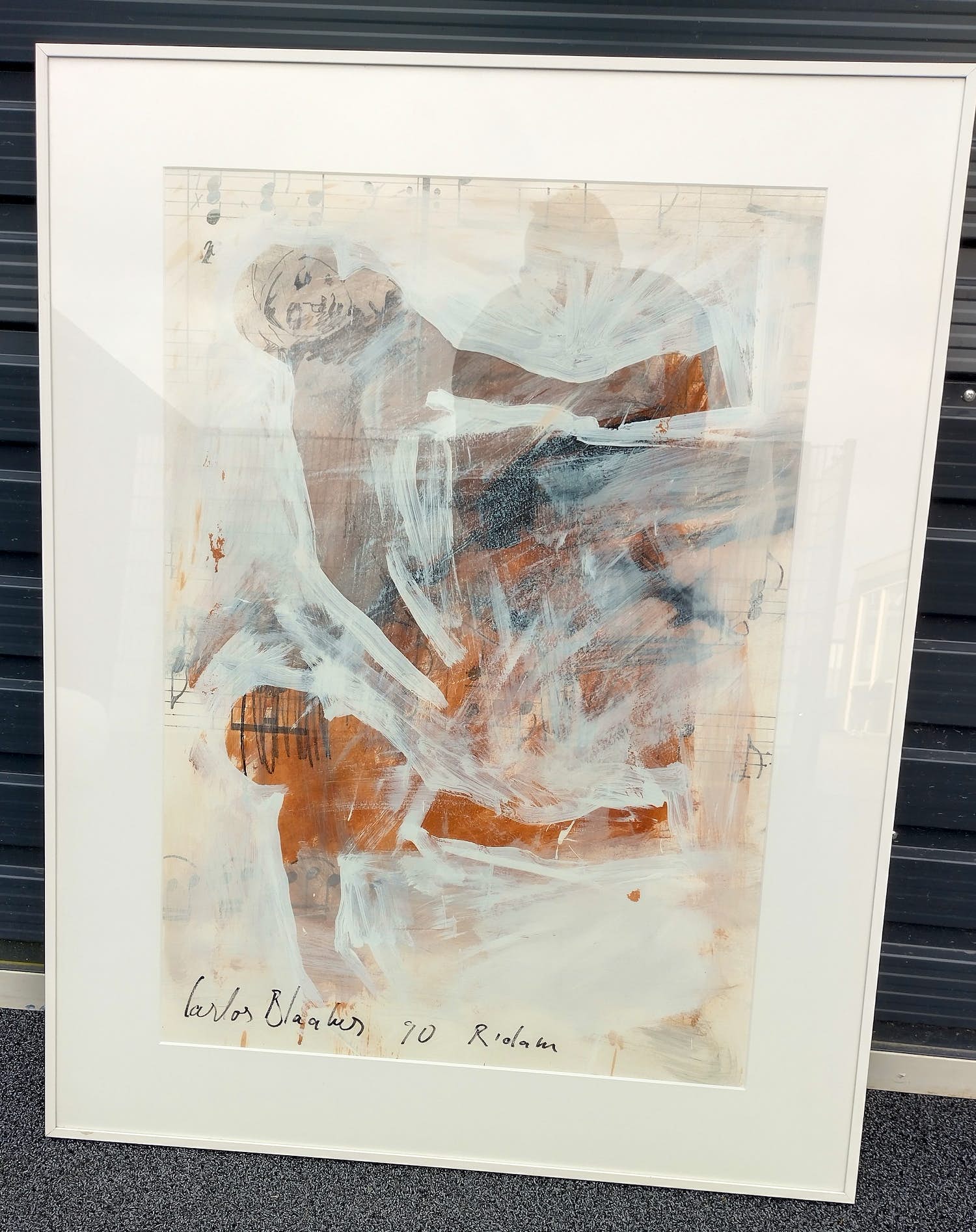 Carlos Blaaker - Variatie op “ marat in bad “ van David verkocht voor € 100!