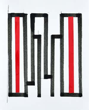 Siep van den Berg - # CONSTRUCTIVISTISCHE COMPOSITIE/Collage # 1990, mint verkocht voor € 49!