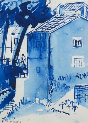Margot Hudig-Heldring - Aquarel, Corcubion Spanje kopen? Bied vanaf 1!