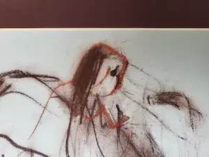 Anton Heyboer - wasco/krijt tekening - gesigneerd middenonder kopen? Bied vanaf 159!