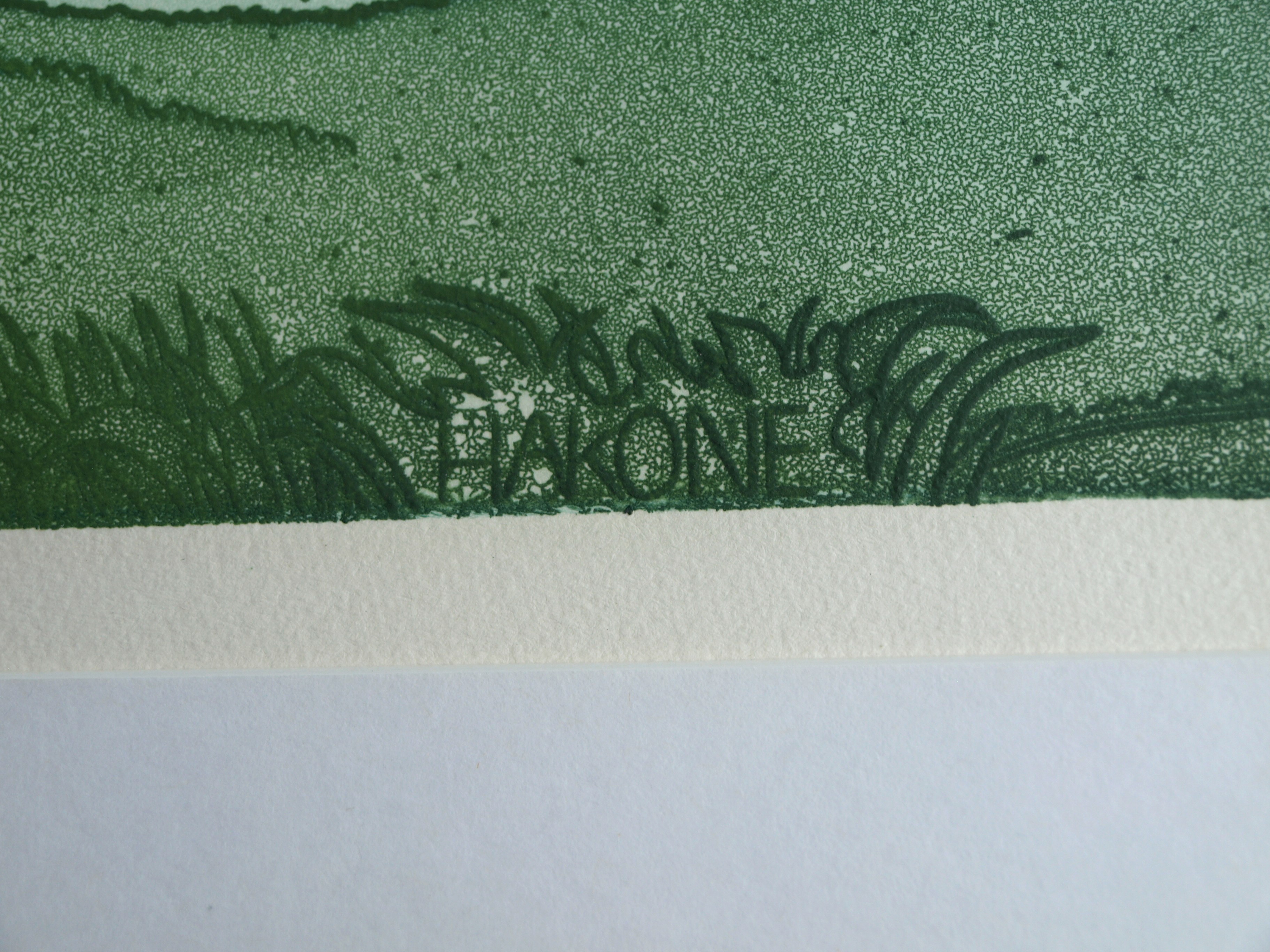 Sjoerd Bakker - Ets en aquatint , Hakone – gesigneerd & ingelijst - 1979  kopen? Bied vanaf 1!