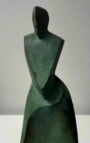 Jan Vermaat - bronzen sculptuur | 'Vrouwfiguur' | 1996 kopen? Bied vanaf 500!