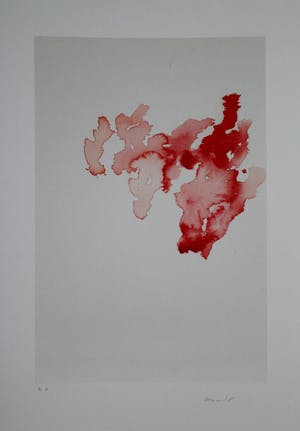 Armando - Handgesigneerde giclee: Compositie in rood kopen? Bied vanaf 99!