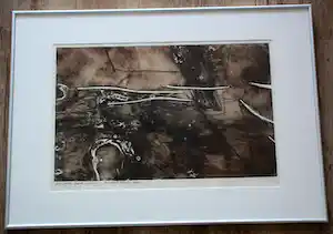 Michiel D'hont - Kleuren ets ingelijst - 1971 (nette lijst!) verkocht voor € 63!