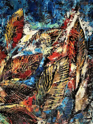 Toon Koster - Fraai jaren 60 express. stilleven "Herfst takken" in originele lijst - GROOT! kopen? Bied vanaf 86!