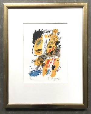 Kees Salentijn - fraaie zeefdruk - ingelijst kopen? Bied vanaf 1!